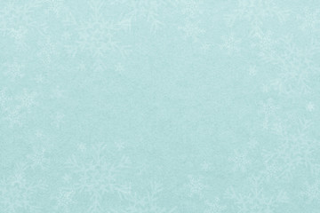 Blue Christmas background with snowflakes 