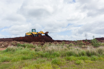 Construction Earthworks Bulldozer Operating