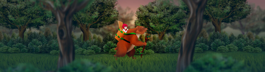 Маша и медведь. Народная сказка.