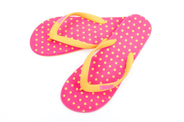 Flip flops isolated on white background