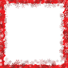 Christmas Snowflakes Frame