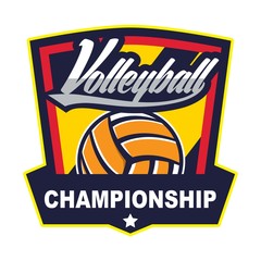 Volleyball design template