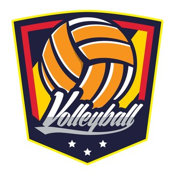 Volleyball design template
