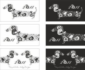 new year  dachshund dog