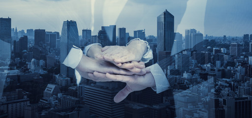 Teamwork of business concept.