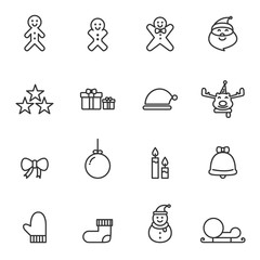 christmas icons vector illustration 