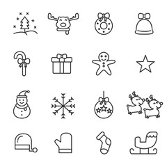 christmas icons vector illustration 