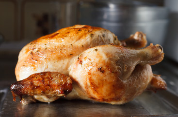 Whole roast chicken