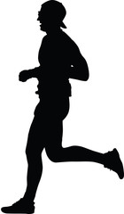 runner silhouette. run vector