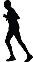 runner silhouette. run vector