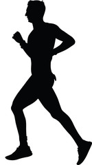 runner silhouette. run vector