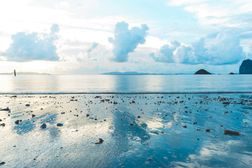 colorful at the sea landscape