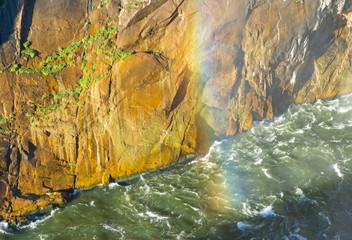 Rainbow and Gorge Below Augrabies Falls