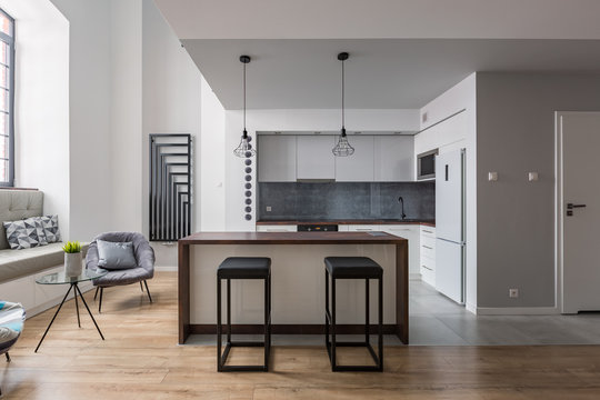 Bar Stools And Kitchen Island