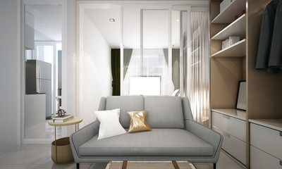 The modern small living room interior design apartment and condo 