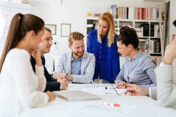 Business meeting and brainstorming