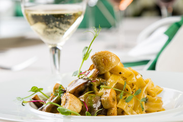 tagliatelle with mushrooms