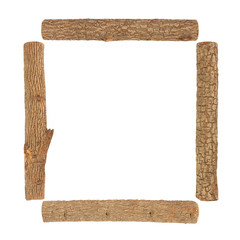  branches frame isolated on white background