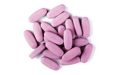 Obraz na płótnie Canvas large pink tablets