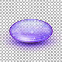 Transparent soft gel capsule. EPS 10