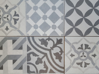 background to make a wallpaper with six cement tiles