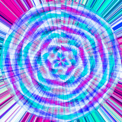 Colorful abstract circle digital oil paint   background