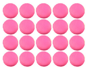 macaroons or macaron on white background,