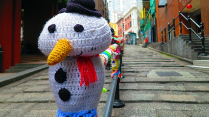 Snowman in Hong Kong