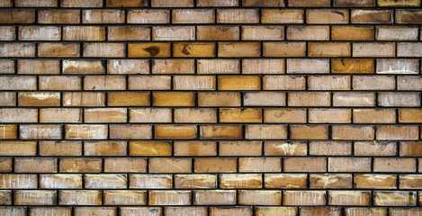 Background of brick wall pttern texture. New brickwork. Decorative brick