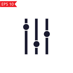 Equalizer icon.