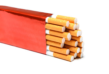 Cigarette isolated on a white background