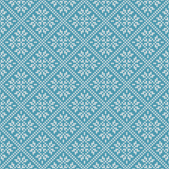 Traditional scandinavian pattern. Nordic ethnic seamless knitted background