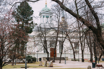 Helsinki, Finland. View Of Evangelical Lutheran Helsinki Old Church