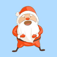 Fototapeta premium santa claus laughs aloud