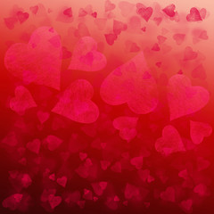 Red pink Valentine gradient background