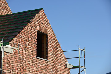 construction chantier isolation maison logement brique materiaux  immobilier