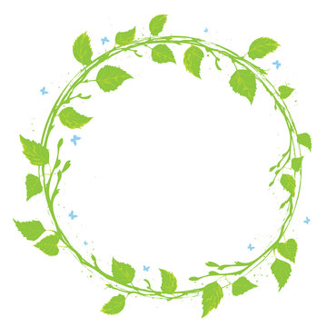 frame with birch