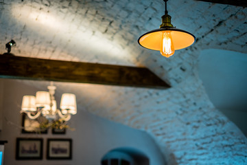 beautiful lights in a restaurant