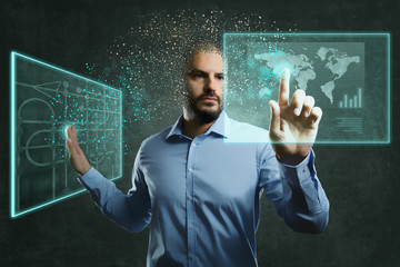 Touch screen dispersion effect