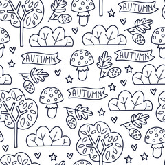 Obraz premium vector doodles pattern