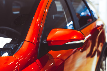 side rear-view mirror on