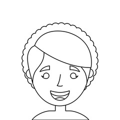 old woman face lady grandma cartoon vector illustration