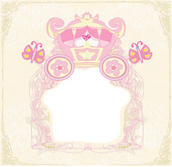 Vintage carriage invitation