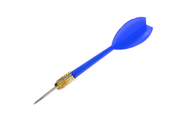 Dart / Blue dart on white background.