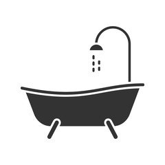 Bathtub glyph icon