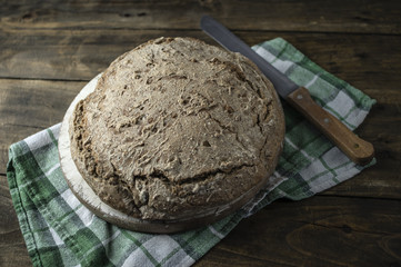 Homemade bread on the table