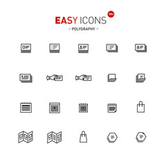 Easy icons 38a Polygraphy