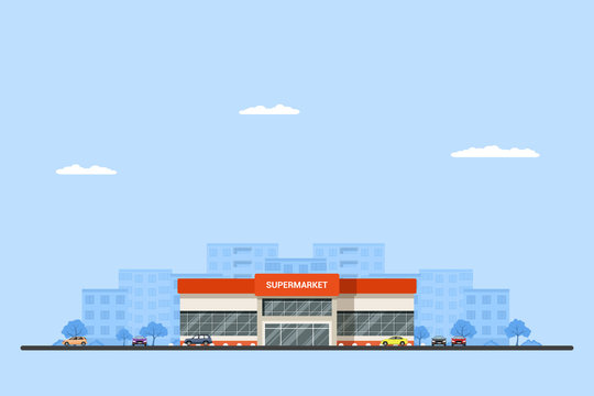 Picture of a supermarket building
