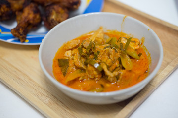 Panang pork Thai local food