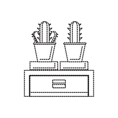 decorative cactus plant icon